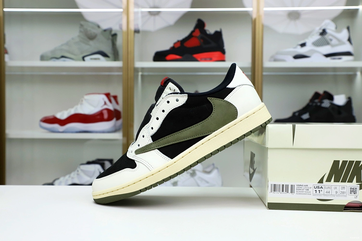 TRAVIS NIKE 1 OG AIR JORDAN “Olive” SCOTT X LOW 0113